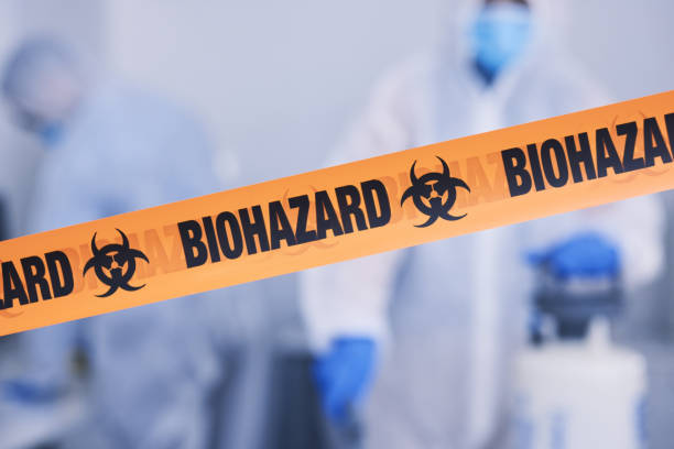 Professional Biohazard Cleanup technician working in Farmville, VA